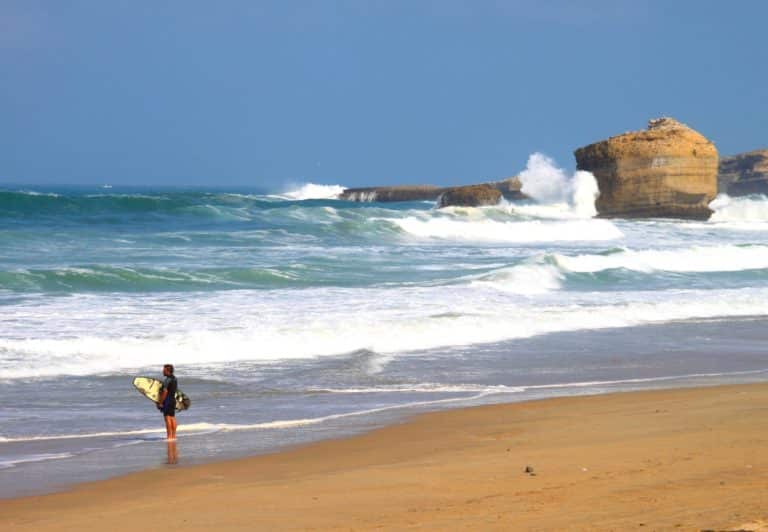 Plages de sable fin dans les Landes.